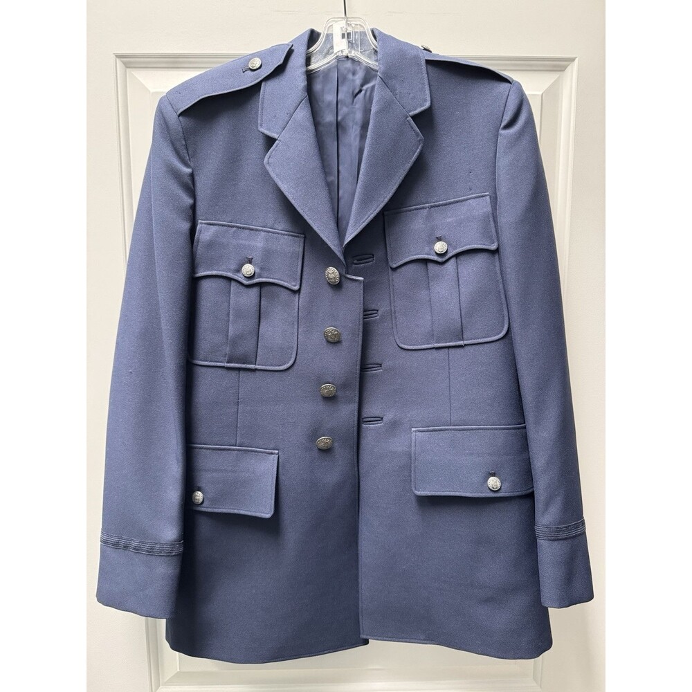 USAF Air Force Blue Blazer‎ Dress Coat Jacket 38-inch Chest Vintage